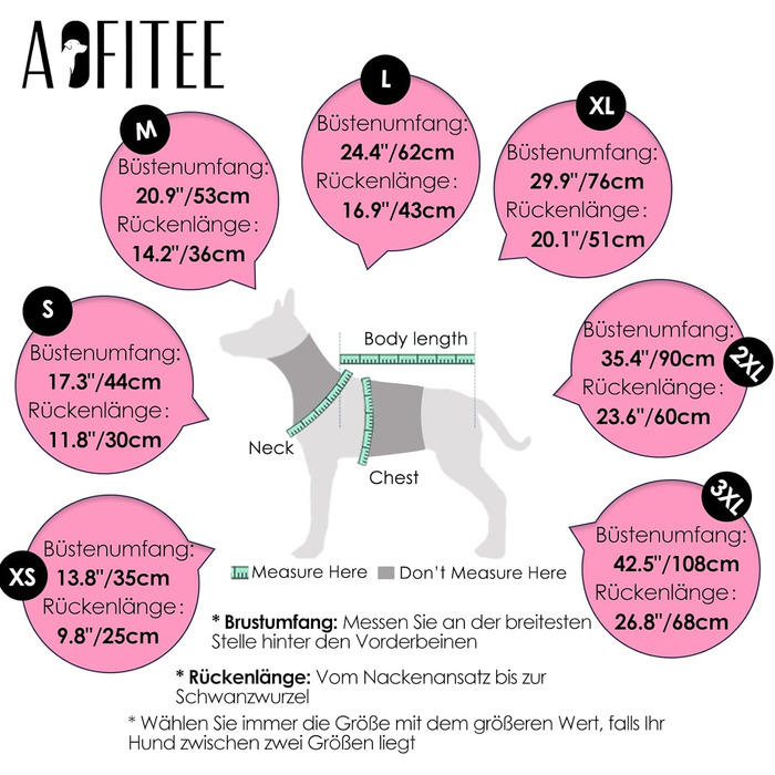 Водонепроникний теплий зимовий одяг для собак AOFITEE, рожевий XS, з шлейкою, з блискавкою та флісовою підкладкою, світловідбиваючий