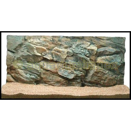 3D фон для акваріума 80x40 см Скеля, декоративна панель