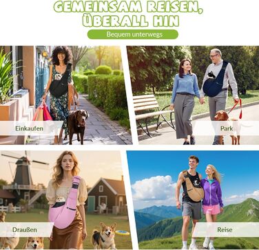 Трансформер для собак та котів ALLSOPETS, дихаюча сумка-переноска з безпечною шлейкою, м'яка переноска для подорожей та до ветеринара (Оливковий)