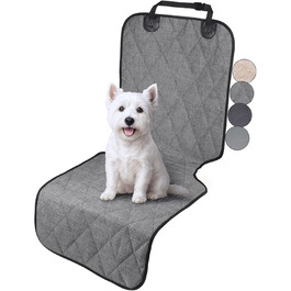 Авточохли на сидіння для собак VIVAGLORY, універсальні, степвані, 600 Denier Oxford, для більшості авто, позашляховиків, Heather Black, розмір 63см