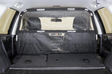 Делюкс бар'єр для собак 142,2 см, універсальний для LKW, великих SUV, седанів, захисна сітка-перегородка для багажника та салону авто