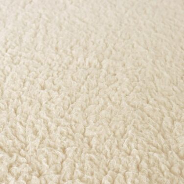 Ортопедичний килимок для собак Bobby, віскоеластична піна, знімний чохол, м'яке штучне хутро: 120x75 см, (L, Бежевий)