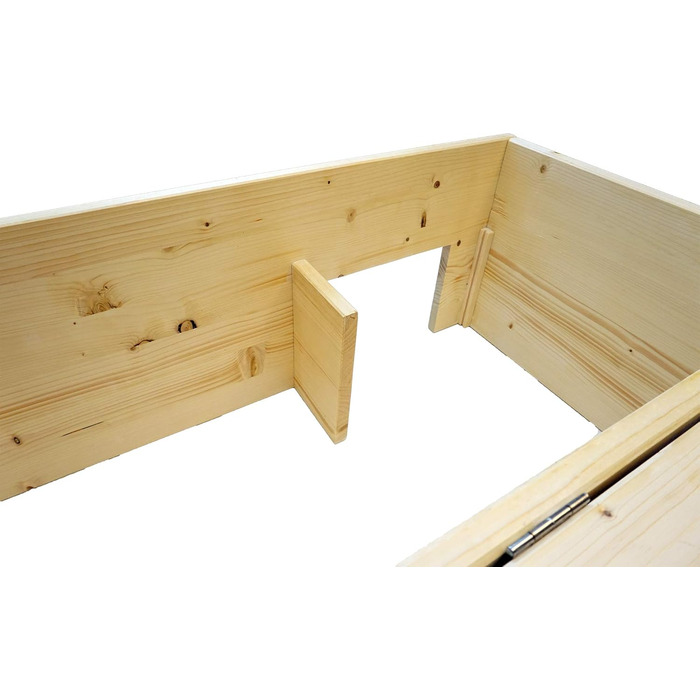 Будинок для черепах Nagerstore XXL 80x40x32 см, дерев'яний тераріум з вітрозахистом, відкривний дах, лакований