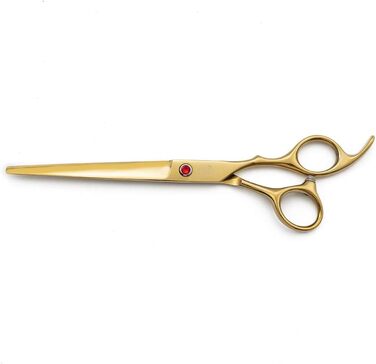 Професійний набір для стрижки собак Moontay: 4 ножиці (прямі, вигнуті вгору, вигнуті вниз, фінішна), JP Edelstahl, золото