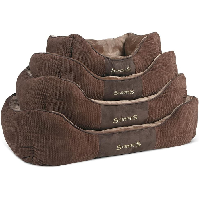 Scruffs Chester Bed L - ліжко для собак, шоколадний колір, 75 x 60 x 18 см