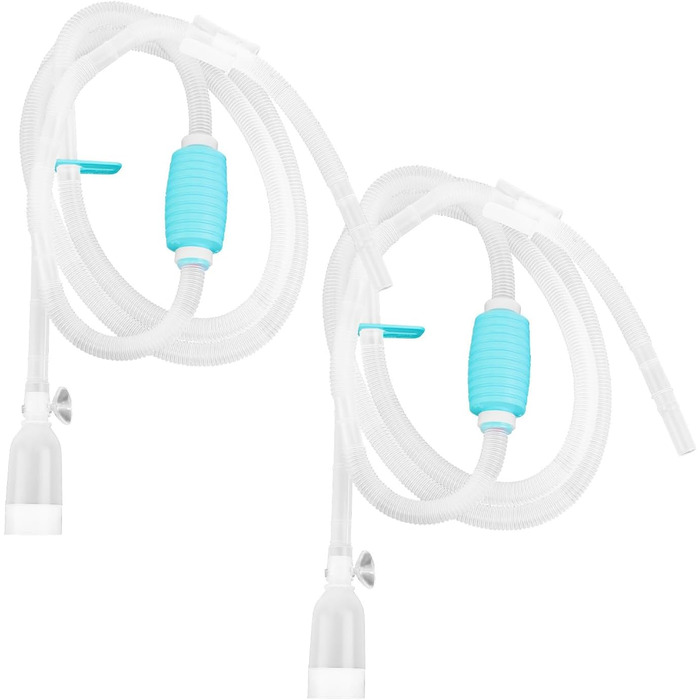 Гравійний сифон для акваріуму TERA PUMP XL, 1,5 GPM, BPA-free, з дренажною та фільтрованою насадкою, стабілізуючим кліпом і присоскою, для акваріумів від 75 л