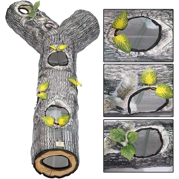 Туннель-іграшка для котів Yunso: інтерактивний, складаний, 150x65x25 см