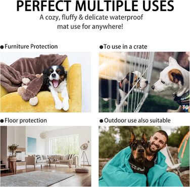 Водонепроникний килимок для котів та собак Kritter Planet, складаний, миючий, 80 x 60 см, чорний