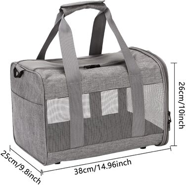 Транспортна переноска для кота/собаки, складана, з регульованим плечовим ременем