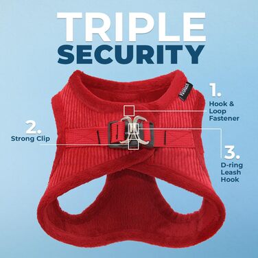 Нагрудник для собак Voyager Step-In Plüsch від Best Pet Supplies - м'який плюшевий нагрудник для собак маленьких та середніх порід, шоколадного кольору, розмір M (обхват грудей 40-45 см)