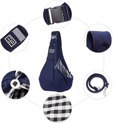 Транспортна сумка для собак та котів з плечовим ременем, для маленьких собак, для подорожей на відкритому повітрі, блакитна