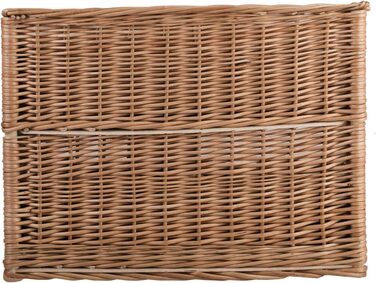 Кішка Будиночок з ротангу прямокутний, двоярусний, з подушкою та вікном (натуральний, чорний)