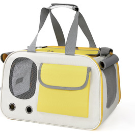 Переносна сумка-переноска для тварин Yesaler: зручна та легка для маленьких собак та котів (жовта)