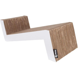 Диван-когтеточка District 70-4727 - Когтеточка з гофрокартону, розмір S (60 x 28 x 18 см), білий