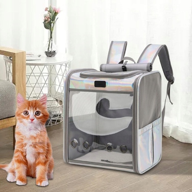 Переноска-рюкзак для котів та собак — кольорова дорожня сумка з регулюванням