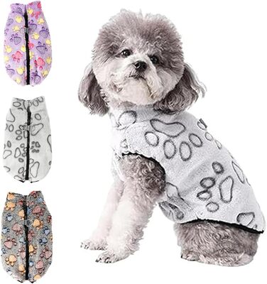 Теплий флісовий пуловер для собак та котів, зимовий одяг, теплий, м'який, з кільцем D, для маленьких собак, цуценят, одяг для холодної погоди