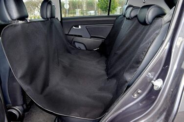 Водонепроникна захисна накидка на сидіння авто для собак та котів, 137x153 см, чорна