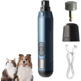 Шліфувальник для кігтів собак MiOYOOW з LED-підсвічуванням, 5 швидкостей, USB-зарядка, тихий, для собак та котів