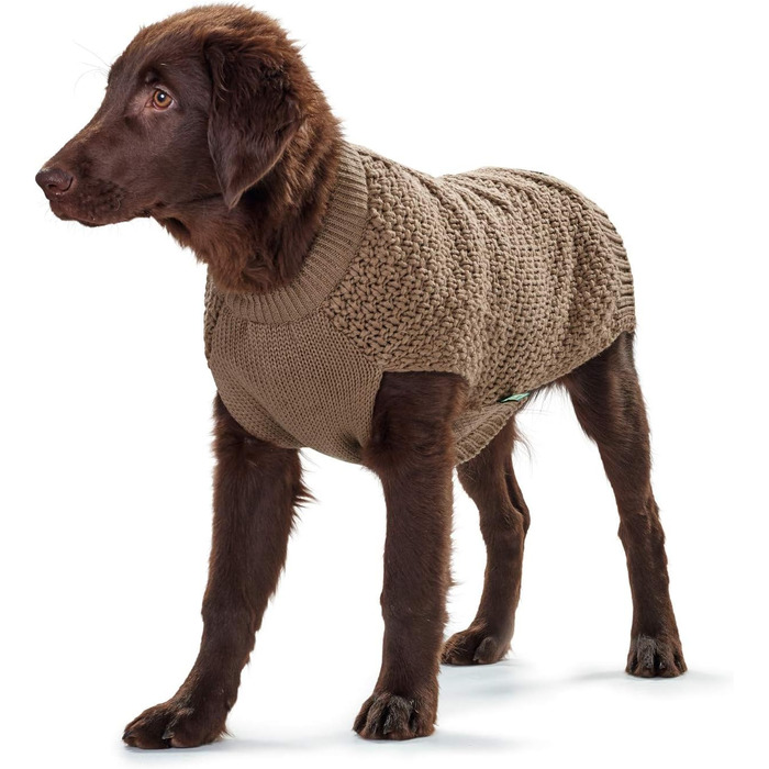 Теплий пуловер для собак HUNTER Malmö, бежевий, в'язаний, розмір 35