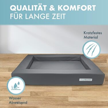 Крісло-лежанка для собак, лежанка для собак, м'яке крісло-лежанка для собак, розмір M, 90 x 70 см, білий