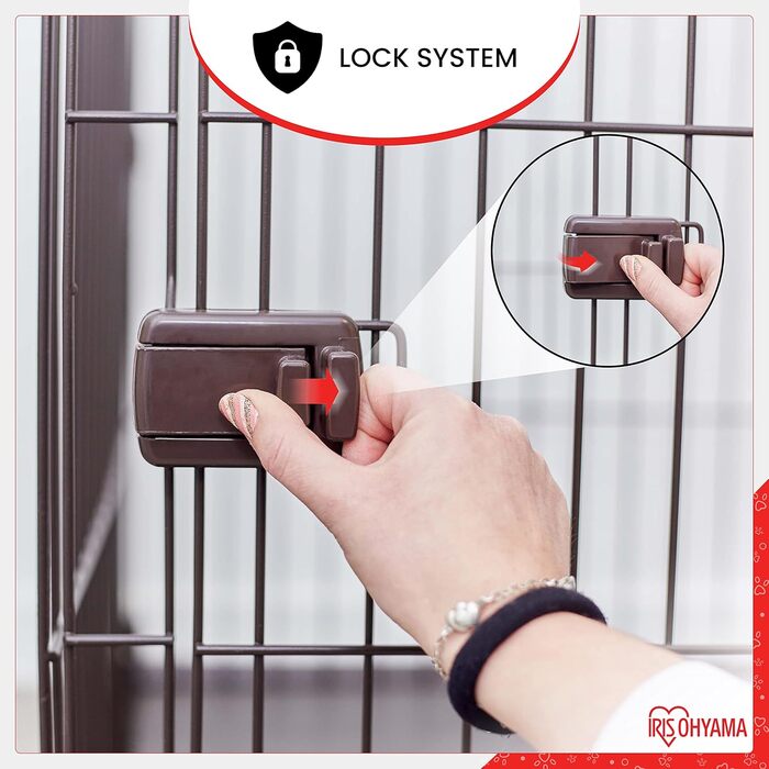 Клітка для собак та котів Iris Ohyama STS-1200TY, 66 см, коричнева, з дахом та замикаючоюся дверима, для внутрішнього та зовнішнього використання