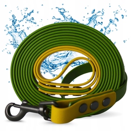 Повідець для собак (малих та великих) 20м, водонепроникний, міцний, довгий, зелений