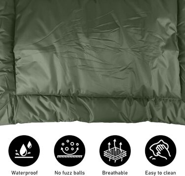 Водонепроникний килимок для собак 90 x 60 см, зручна подорожня ковдра для собак та котів, миється, підходить для подорожей, кемпінгу, авто та дому (зелений)