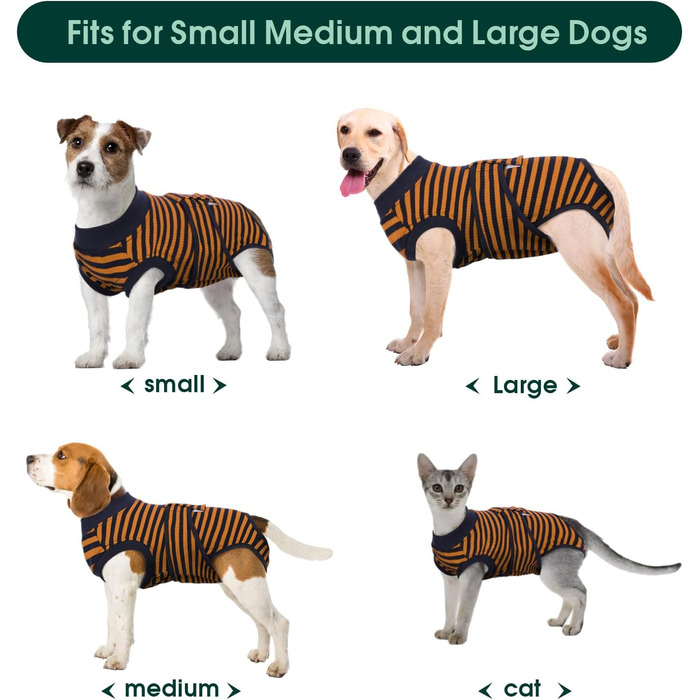 Тіло для собак після операції, захист від лизання, дихаючий боді для собак, XS, коричневий (1 шт.)