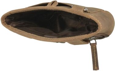 Сумка для ласощів Greenburry для собак та коней з натуральної шкіри, вінтажний колір антик-браун, з кільцем для кріплення до ременя та кліпсою