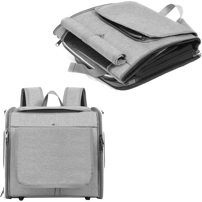 Велосипедний кошик для собак JTLB, розширюваний, водонепроникний, передня сумка для тварин, швидка фіксація, оксфордська тканина, сірий