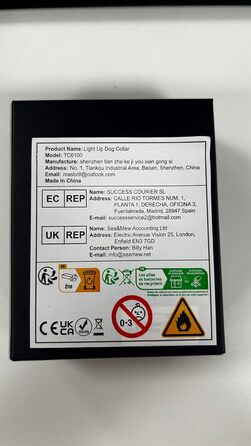 Світлодіодне нашийник для собак Masbri, водонепроникний, з 3 режимами світіння, безпечний, для великих собак (XS, помаранчевий)