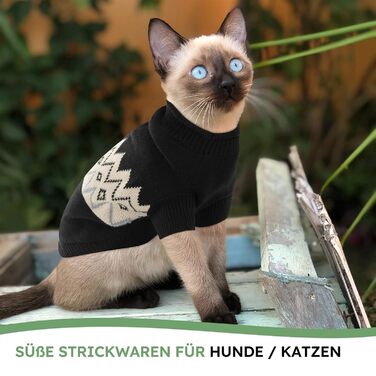 Теплий пуловер для собак Queenmore, для маленьких порід (Даксель, Французький бульдог), в'язаний, флісовий, зелений, XS