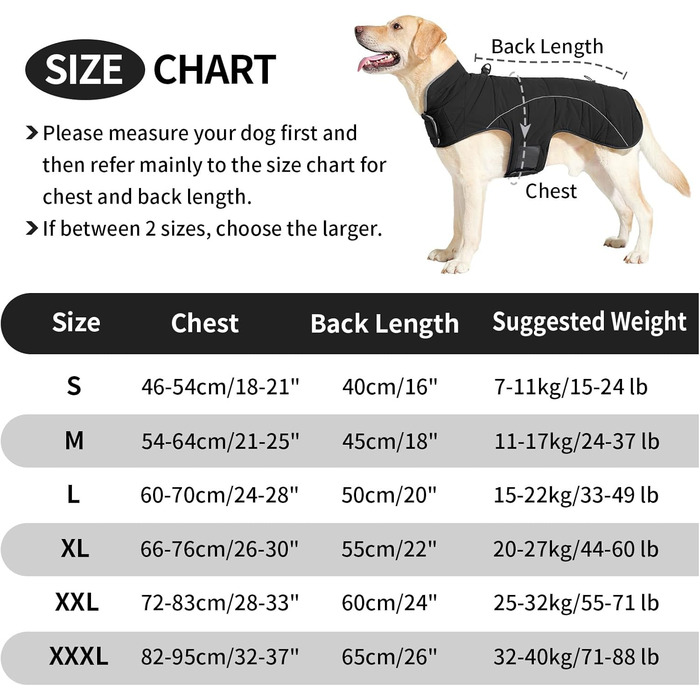 Зимовий теплий пуловер для собак Heywean з флісу, куртка для собак з D-початком, відображає світло, з клямками, для маленьких та середніх собак, зелений (M, чорний)