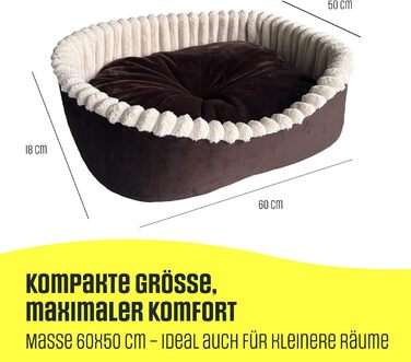 Лежанка для собак та котів, лежанка для тварин на велюрі, овальна, 60x50 см, сірий леопардовий принт