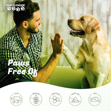 Очищувач лап для собак Large, чорний - Paw Plunger