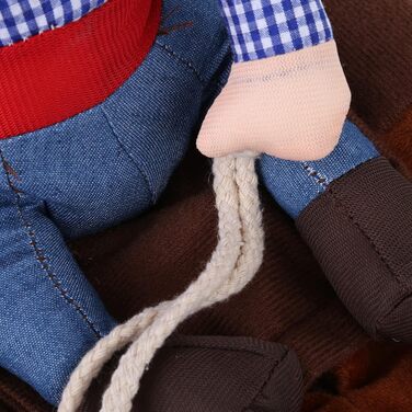 Костюм для собак Filfeel, кумедний костюм на Хелловін, ковбойська куртка для собак маленьких, середніх та великих розмірів (L-Riding) S, M, L, XL, однотонний