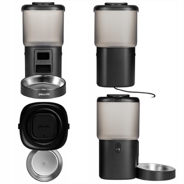 Автоматичний годувальник для сухого корму для собак Peluvio Crispy, 4.5 л