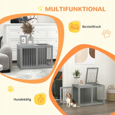Металева клітка PawHut 50 x 80 x 56,5 см