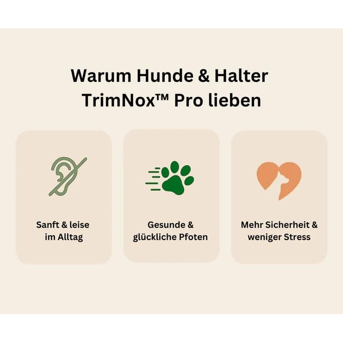 KELENO TrimNox Pro: Тихий триммер для собак - професійний електричний триммер для догляду за кігтями. Підходить для малих, середніх та великих собак. Білий.