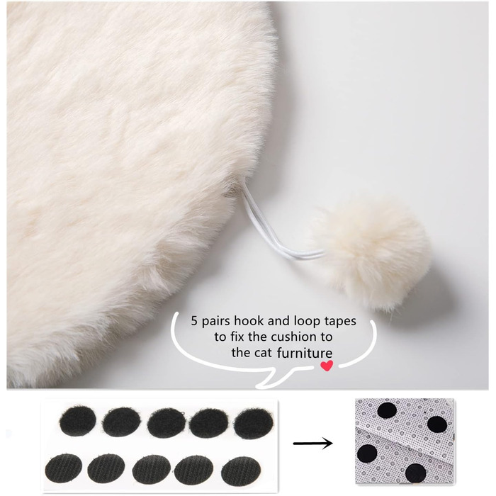 М'які декоративні подушки SHENGOCASE з штучного хутра (2 шт., 30 см) для ліжка кота/собаки, заміни для когтеточки, клітки, вольєру, меблів