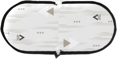 Траплянка сумка-переноска для котів та собак, складна, для подорожей, літаків, автобусів, метро (геометричний принт)