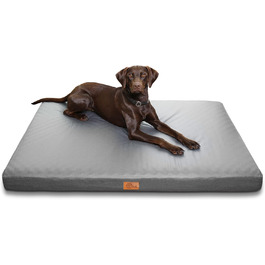Ваше ліжко для собак GEAR Biella ортопедичне, еко-шкіра, миється, для суглобів, високий рівень комфорту (120x80x10 см)