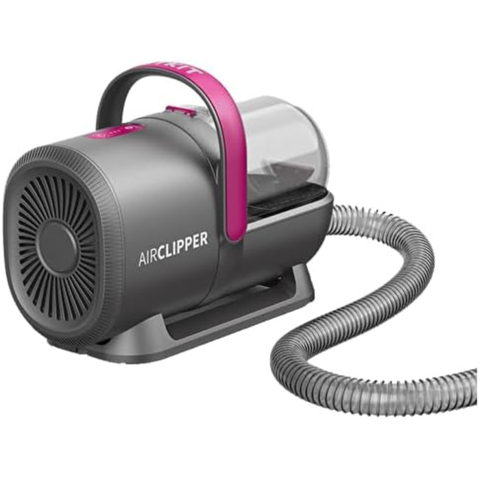 PETKIT Airclipper 5-в-1: професійний пилосос для грумінгу тварин з набором для стрижки кігтів, об'ємом 1,4 л, щіткою для котів та собак, інструментом для видалення шерсті