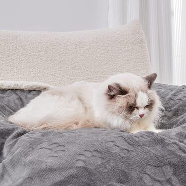 Плед для собак великих порід – вологостійкий, з Sherpa Fleece, м'який, двосторонній, 152.4 x 203.2 см (60''x80'')