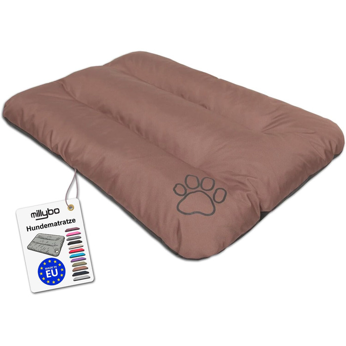 Матрац для собак, лежанка для собак великих, середніх та маленьких порід - водонепроникний килимок для собак, м'який лежак з піною, Outdoor та міцний матрац для собак - 115x80x12 см, світло-коричневий R3(115 x 80 см), світло-коричневий