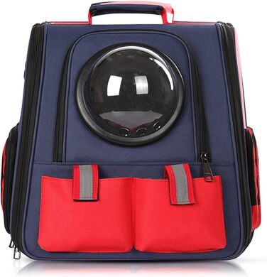 Рюкзак для собак і котів PETCUTE - дихаючий, для подорожей та прогулянок на природі (16 кг, блакитний)