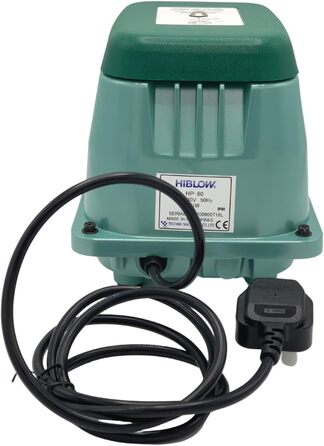 Компресор HiBlow HP-150, 180 л/хв, 1,3 м, вихід 18 мм, 125 Вт – аератор для ставка