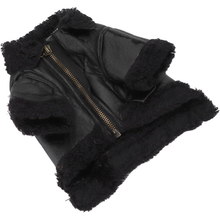 Зимовий теплий куртка для собак від TARSHYRY: шкіряна вітронепроникна модель для великих, середніх та маленьких собак. Стильний мотоциклетний одяг для тварин (S)