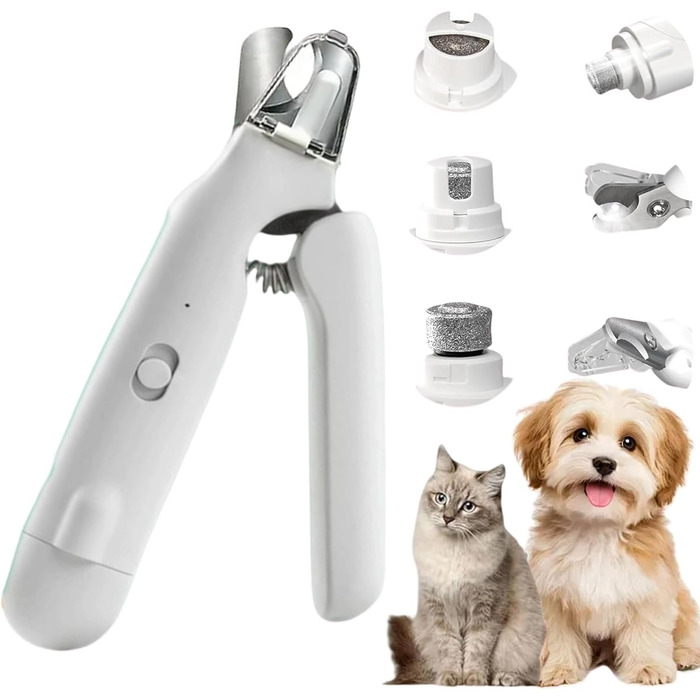 Професійна кусачка для собак 2-в-1 з LED-дисплеєм, тихий мотор, для собак великих, середніх та малих порід