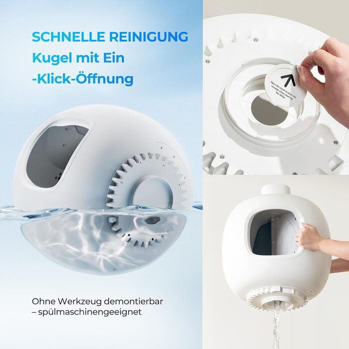 CATLINK Baymax: автоматичний туалет для котів 70л, XXL, 7-рівневий захист від протікання, керування через додаток, розпізнавання кількості котів, білий